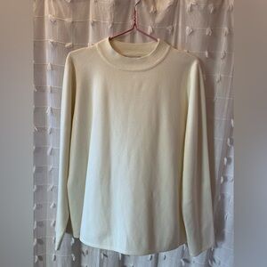 Timeless Cream Women's Mock-neck Sweater